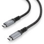 Aisens Cable USB4 Gen 3x2 USB-C a USB-C 240W 40Gbps 2m Negro